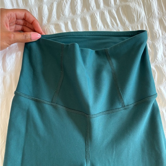 Greenish Lululemon Lined Leggings - Picture 1 of 4